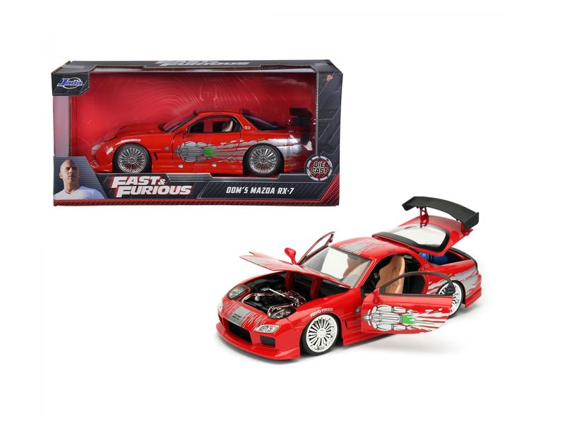 Jada Toys Sportwagen Fast & Furious Mazda RX-7 1:24 Mazda RX-7 Sammlermodell im Massstab 1:24