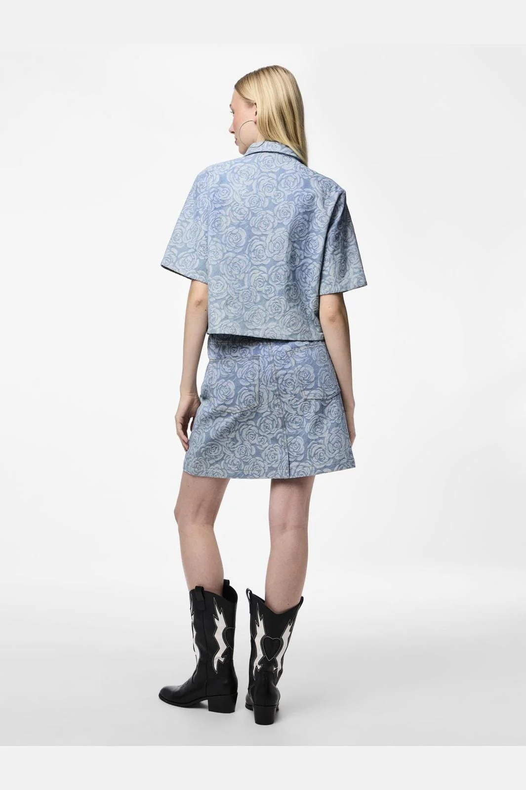 Pieces Pckalyn Ss Denim Shirt