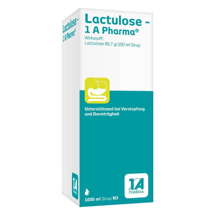 Lactulose 1A Pharma Sirup, 1000 ml