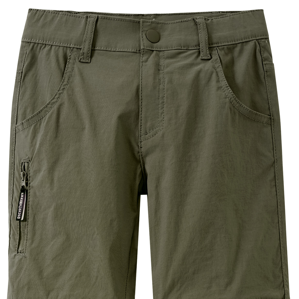 Yigga Kinder Trekking-Hose mit Zippertasche dunkeloliv
