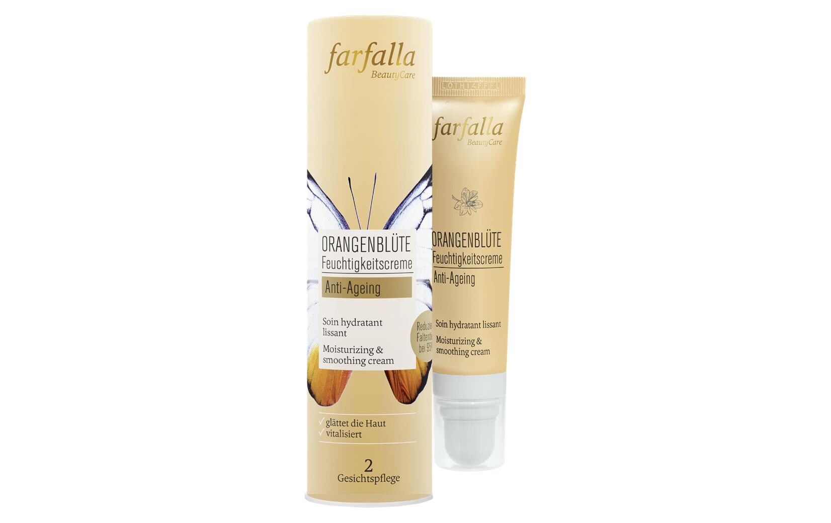 Feuchtigkeitscrème Orangenblüte C+ 30 ml1 StückNatürliche Gesichtspflege glättet und vitalisiert die Haut