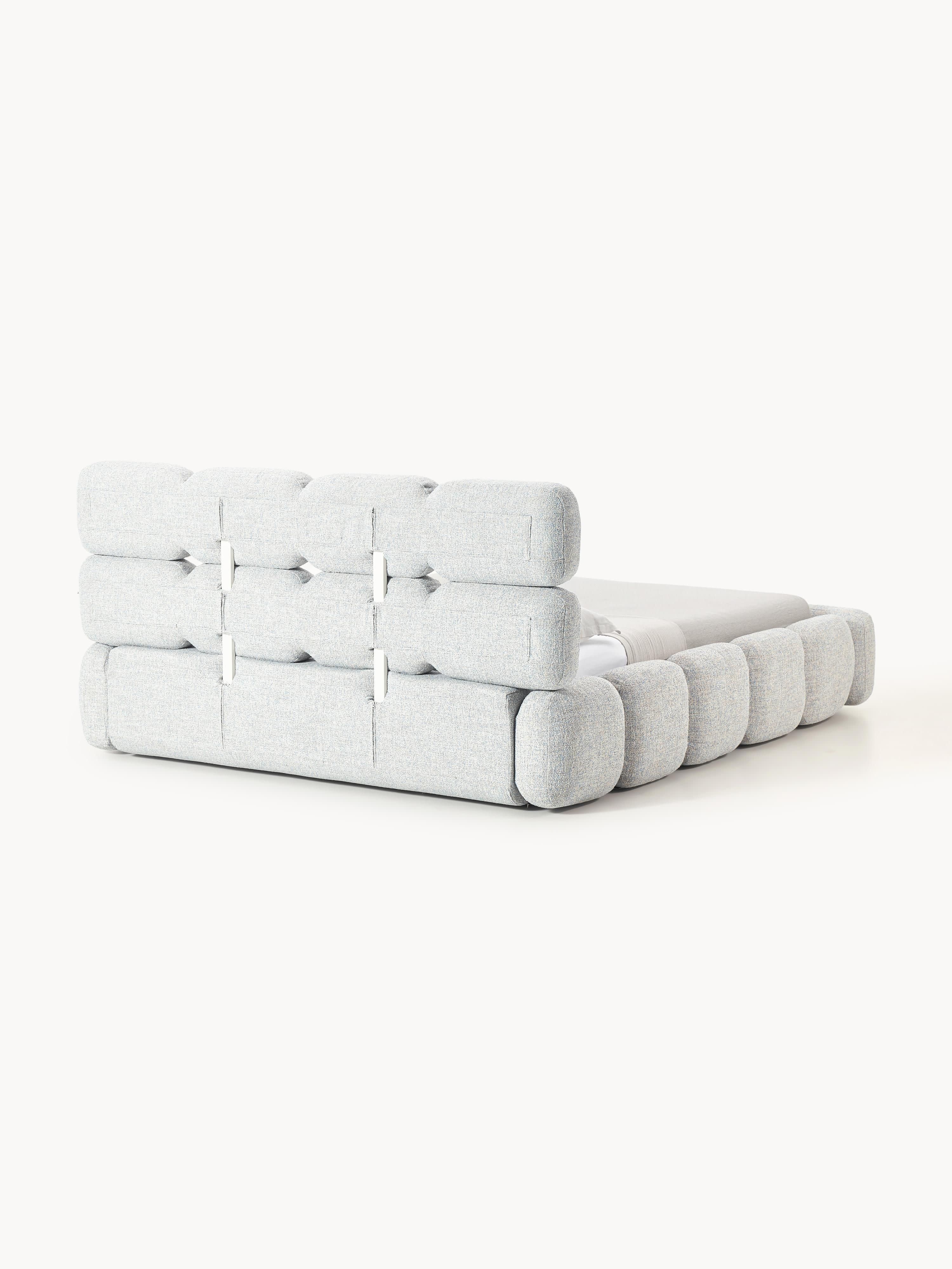 Gestoffeerd bed Tayla van bouclé
