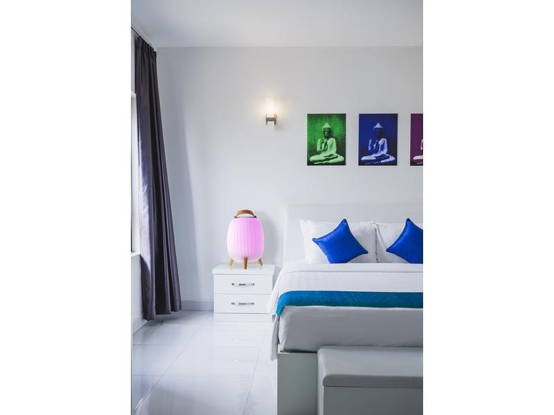 ezilight Laterne Ambiant M, Kabellose Bluetooth Musiklaterne