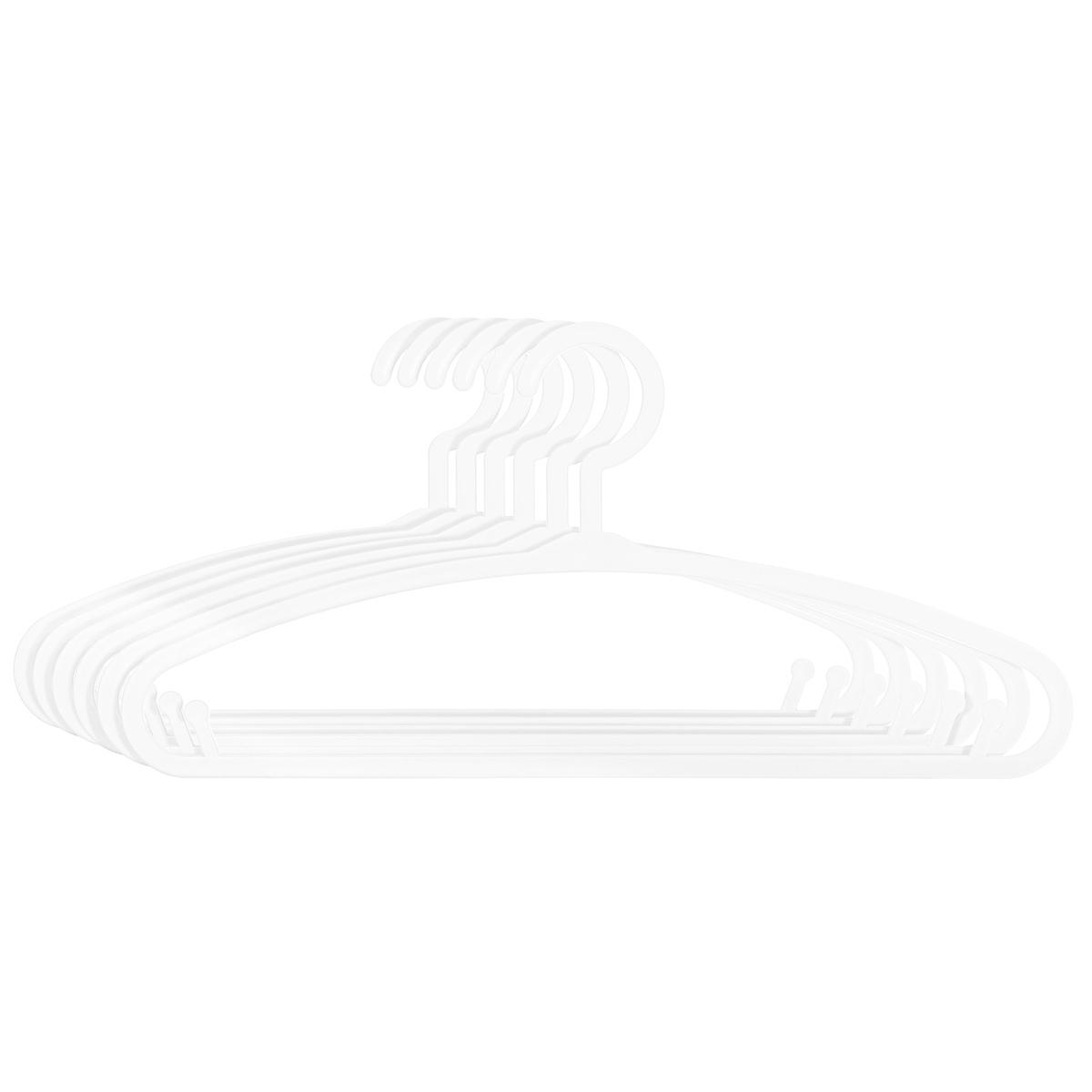 CINTRE PLASTIQUE X 6 PIECES BLANC