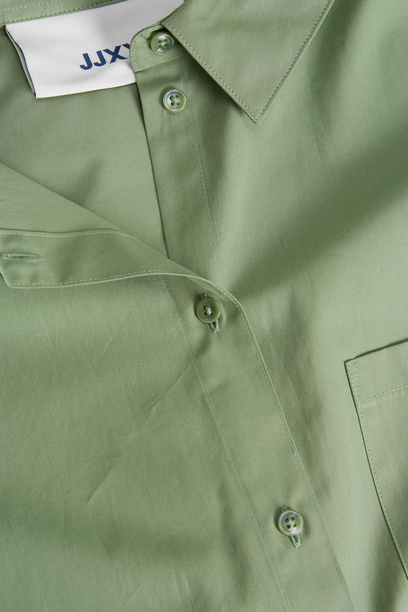 Camisa de popeline de manga comprida