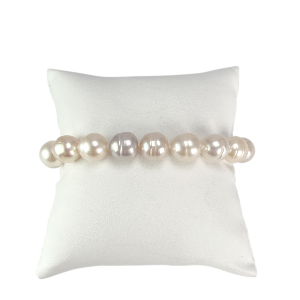 Bracelet d'occasion or 750 jaune perles de Chine 19 cm
