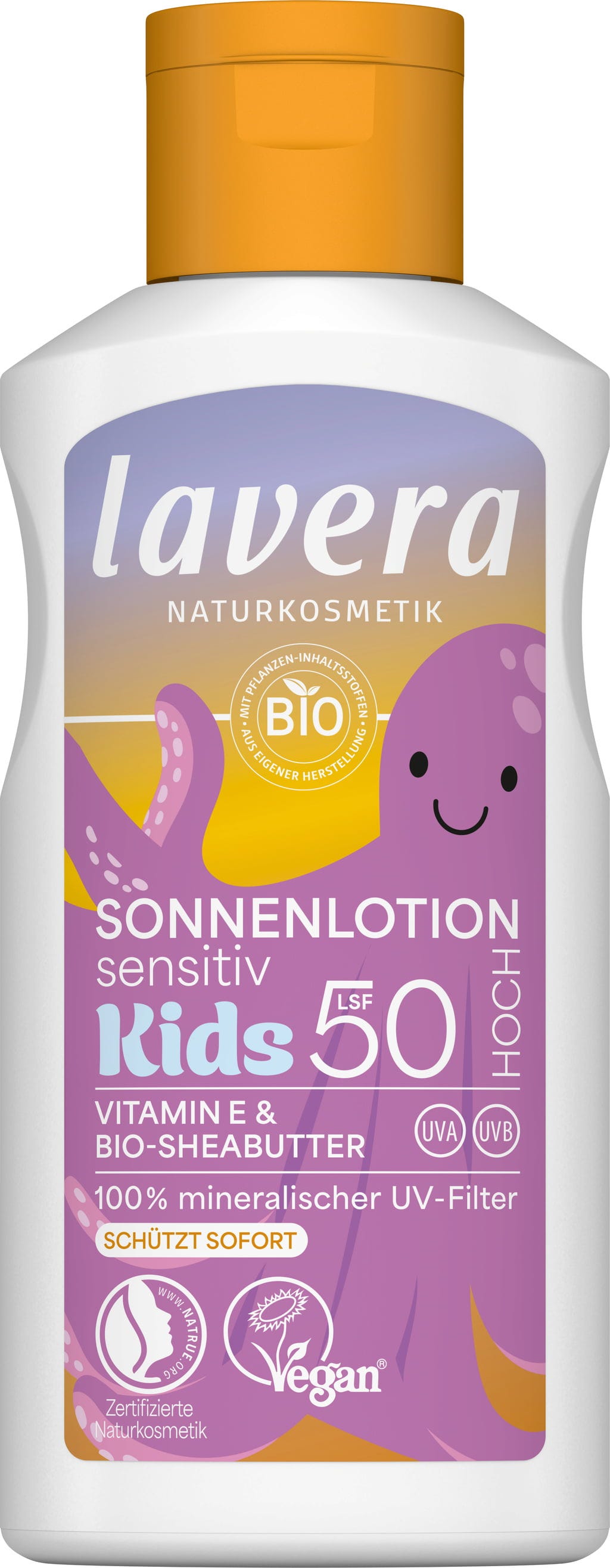 lavera  Sonnenlotion Sensitiv Kids LSF 50, 100 ml