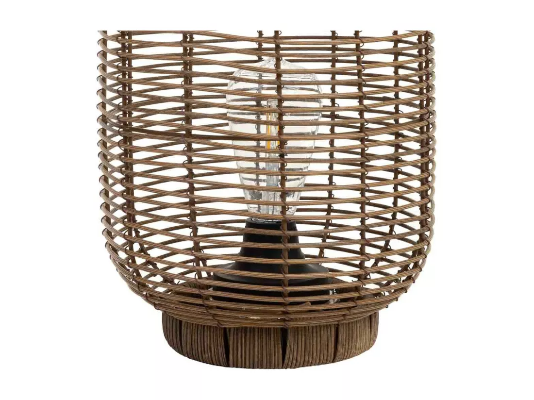 Lanterne en métal et plastique avec lumière à piles