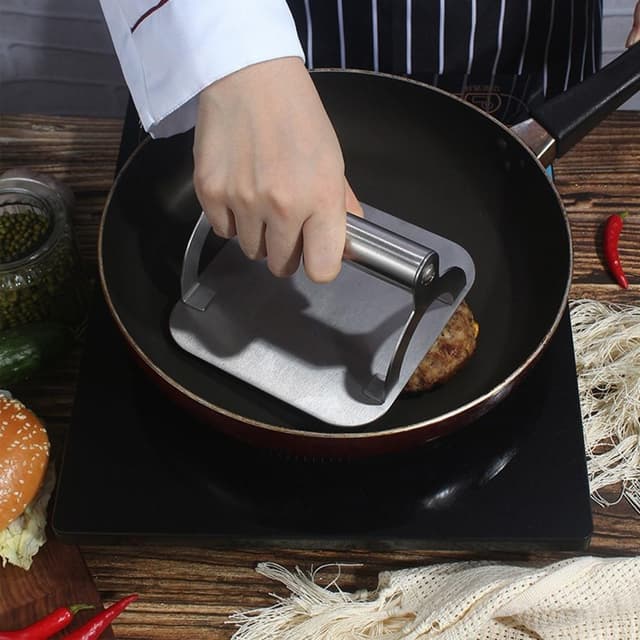 Smashburger Hamburgerpresse Smaskejern Rustfrit stål