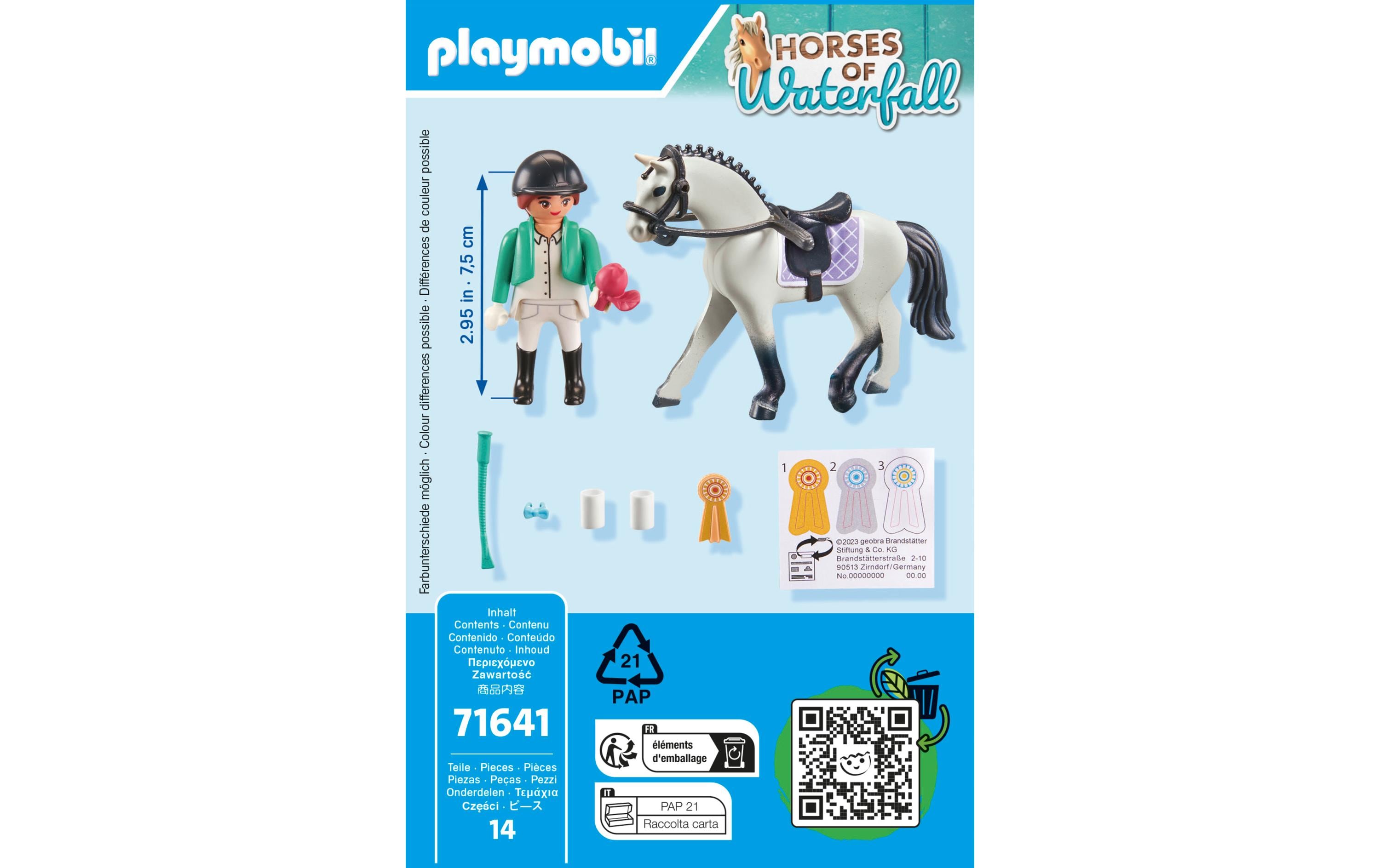 Horses of Waterfall Turnierreiterin 71641Kleines Pferde-Spielset