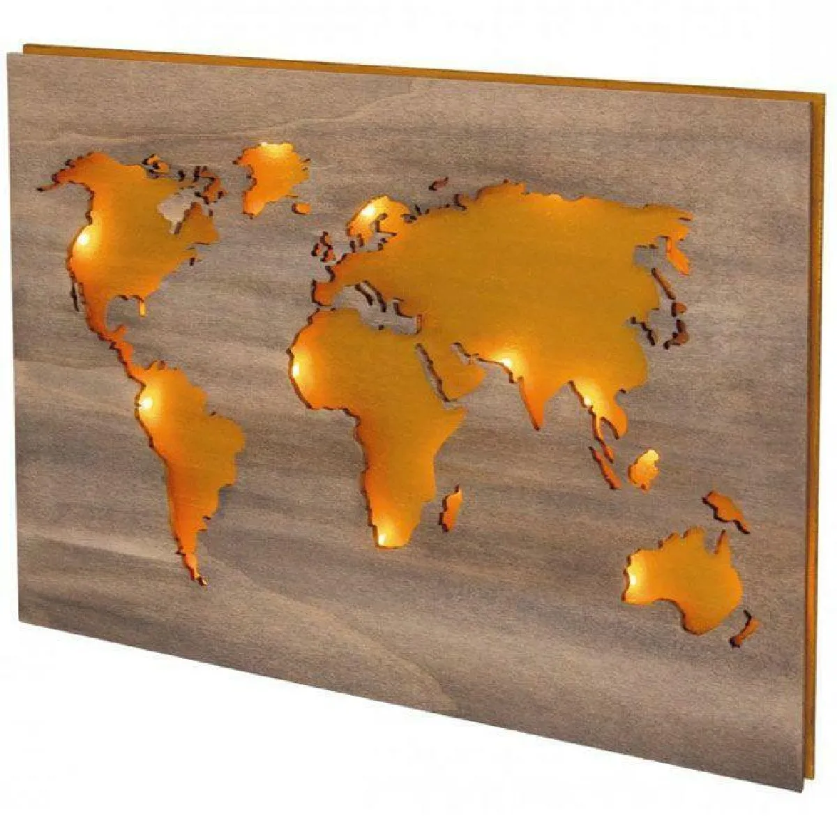 Rayher Mappemonde en bois