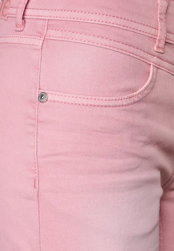 Casual Fit Jeansbermuda - light berry soft washed