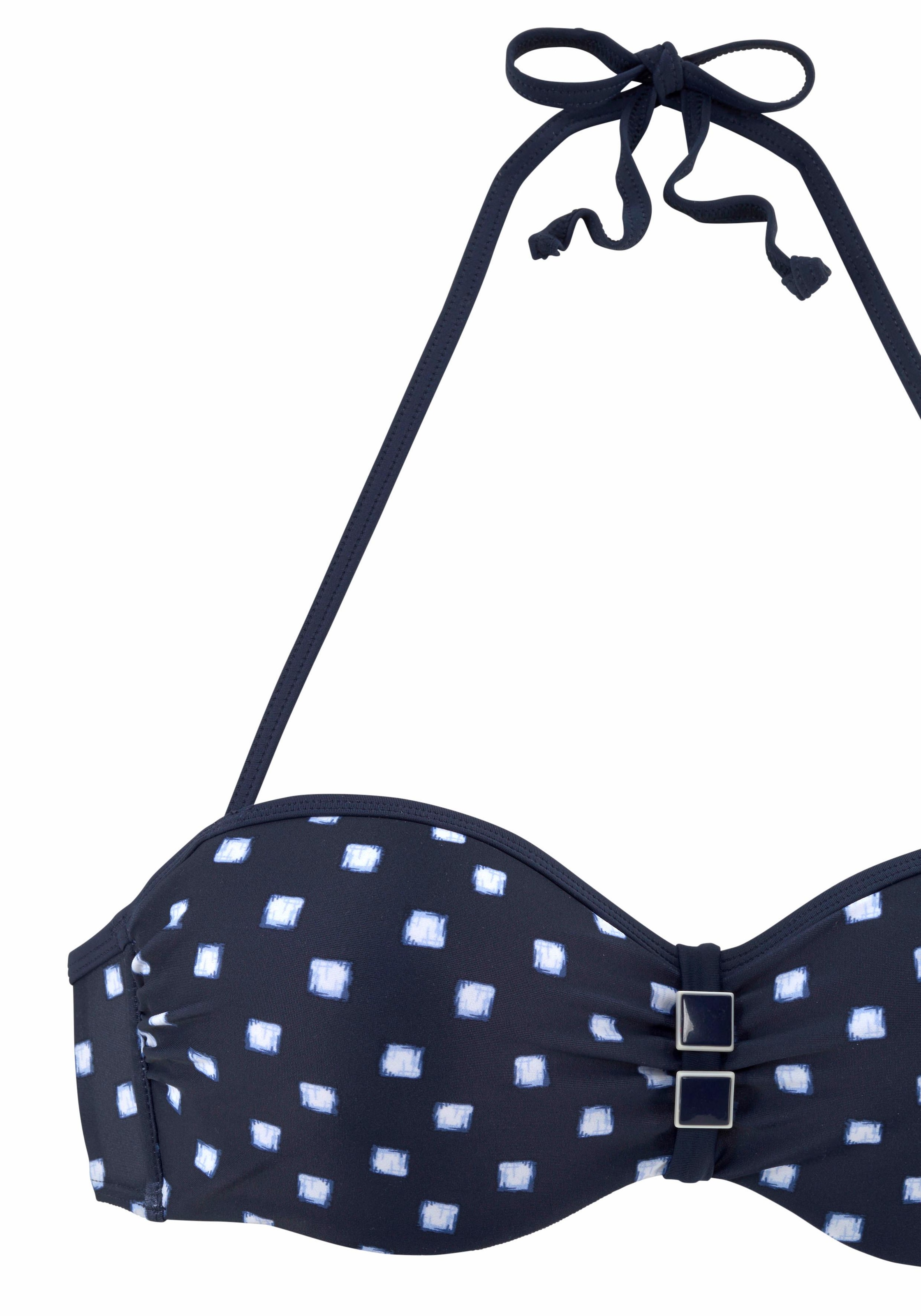 LASCANA Bügel-Bandeau-Bikini , mit Zier-Accessoires