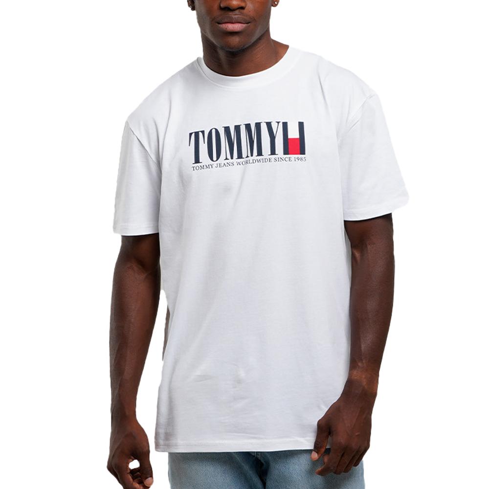 Tommy Hilfiger T-shirt Blanc Homme Tommy Hilfiger Dna