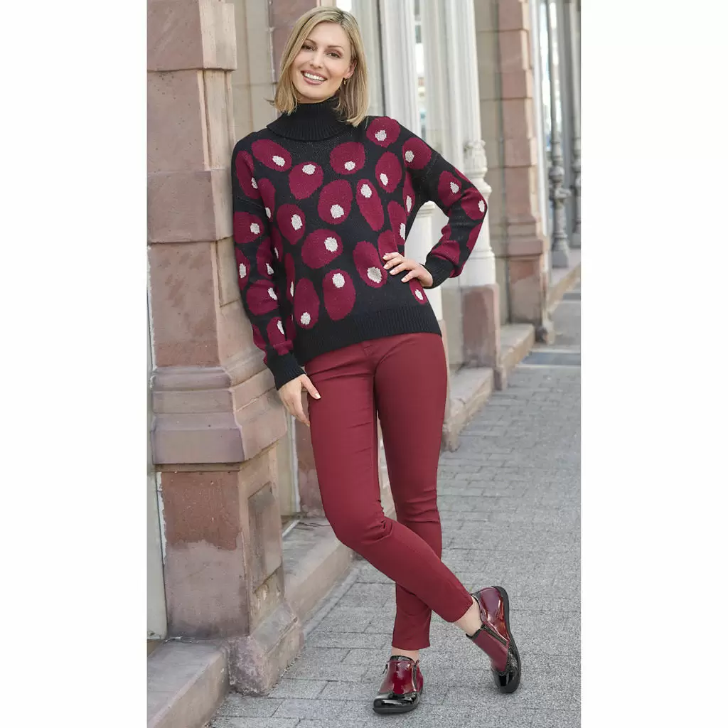 DAMEN - Halbschuh MIRKA schwarz-rot