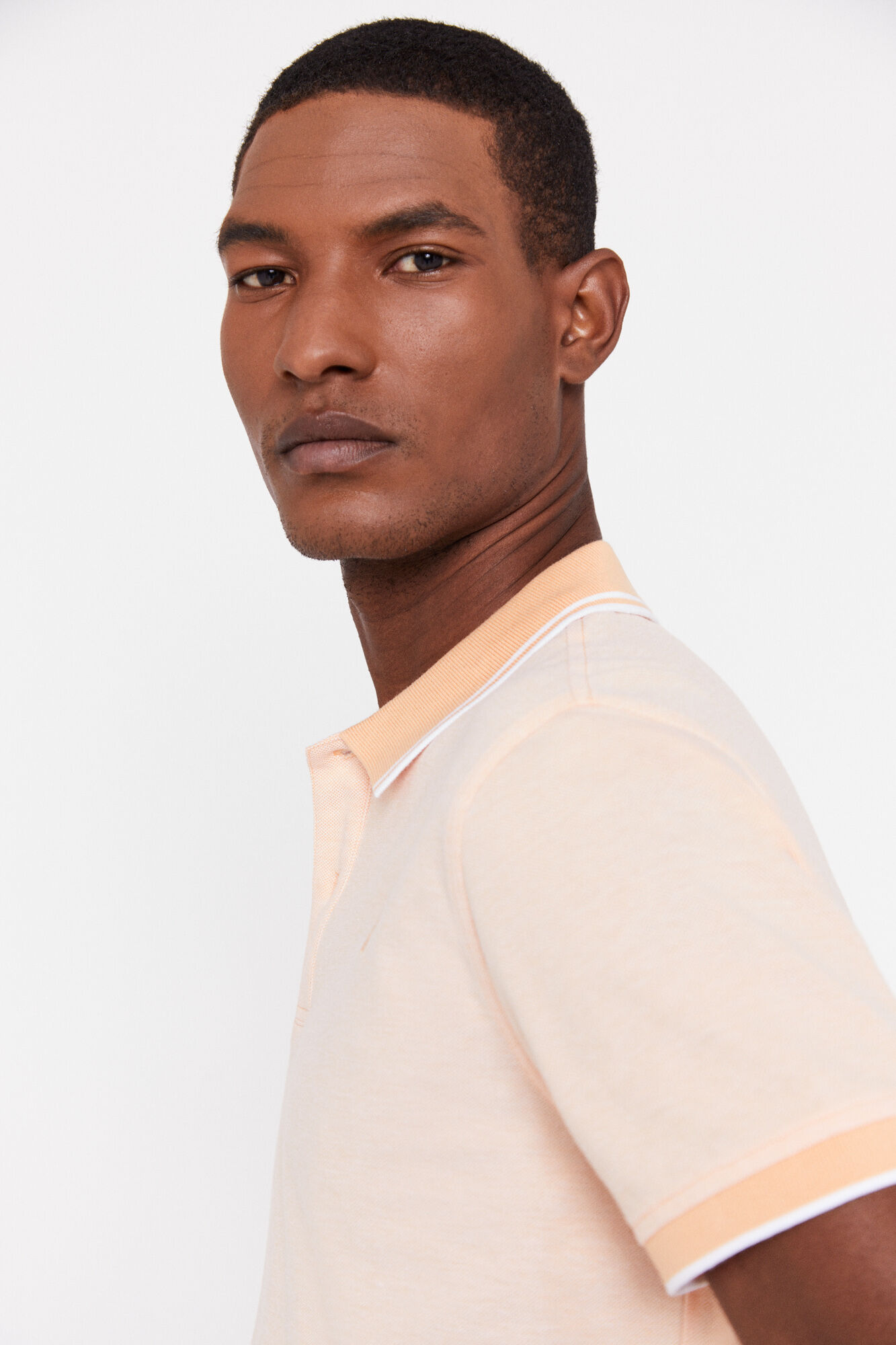 Camisa polo Oxford - Laranja