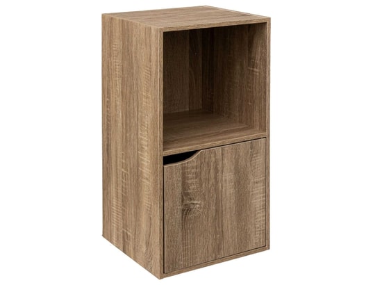 FIVE SIMPLY SMART - Etagère 2 cases mix n'modul 1 porte - marron