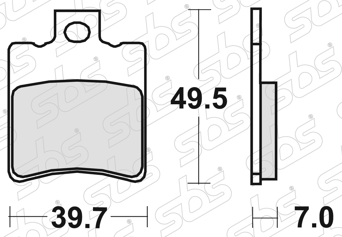 SBS - Plaquettes de frein 143 HF