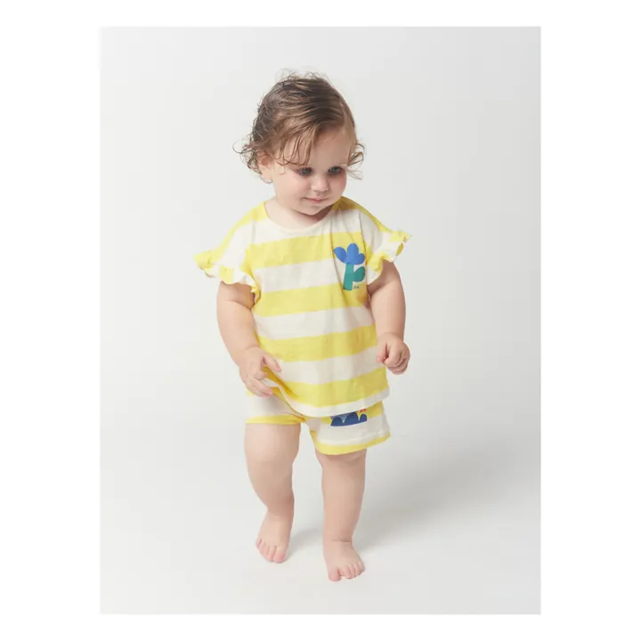 Bobo Choses T-Shirt Coton Bio Rayé | Jaune