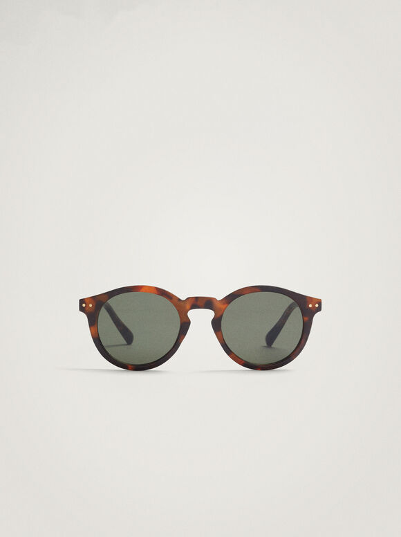 Gafas De Sol Redondas Tortoise - Marrón