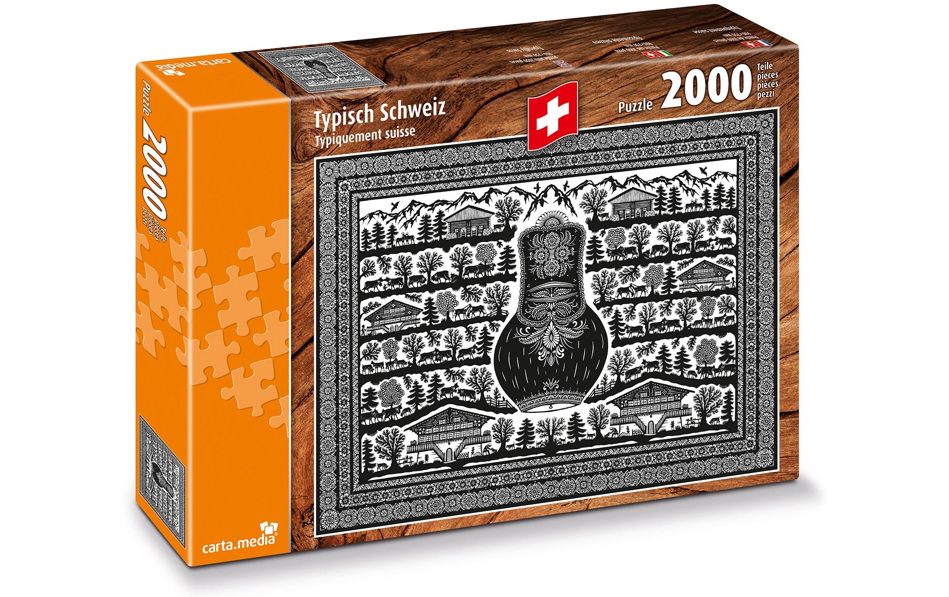 Puzzle Typisch SchweizPuzzle im Format 98 x 75 cm