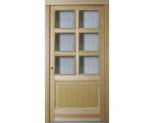 Voordeur, sparrenhout, gegrond, BB 103, 1100 x 2105 mm, linksdraaiend