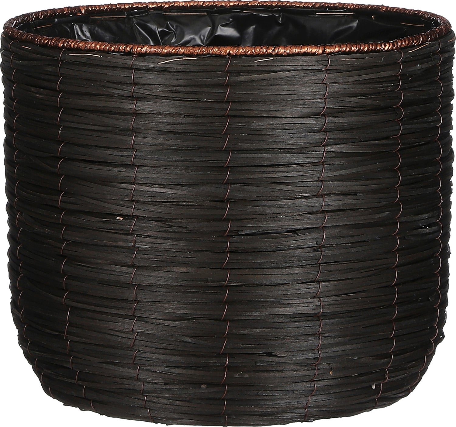 Mica Decorations bloempot Cleave zwart D 36 H 30 cm