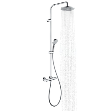 Hansgrohe regendoucheset Vernis Blend 200 met handdouche en thermostaatkraan 2 standen zwart