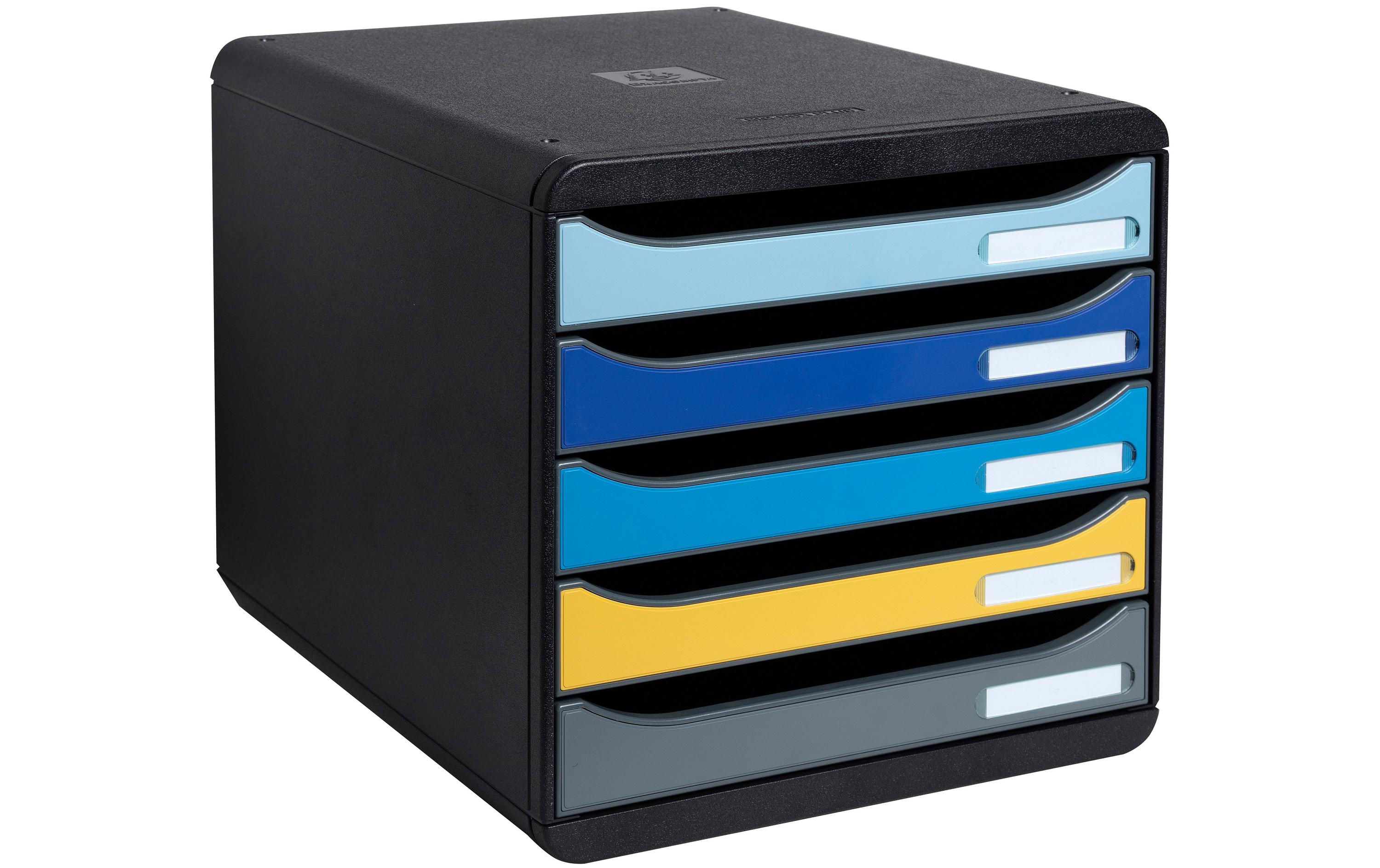 Schubladenbox Bee Blue Big Box PlusSchubladenelement mit fünf offenen Schubladen