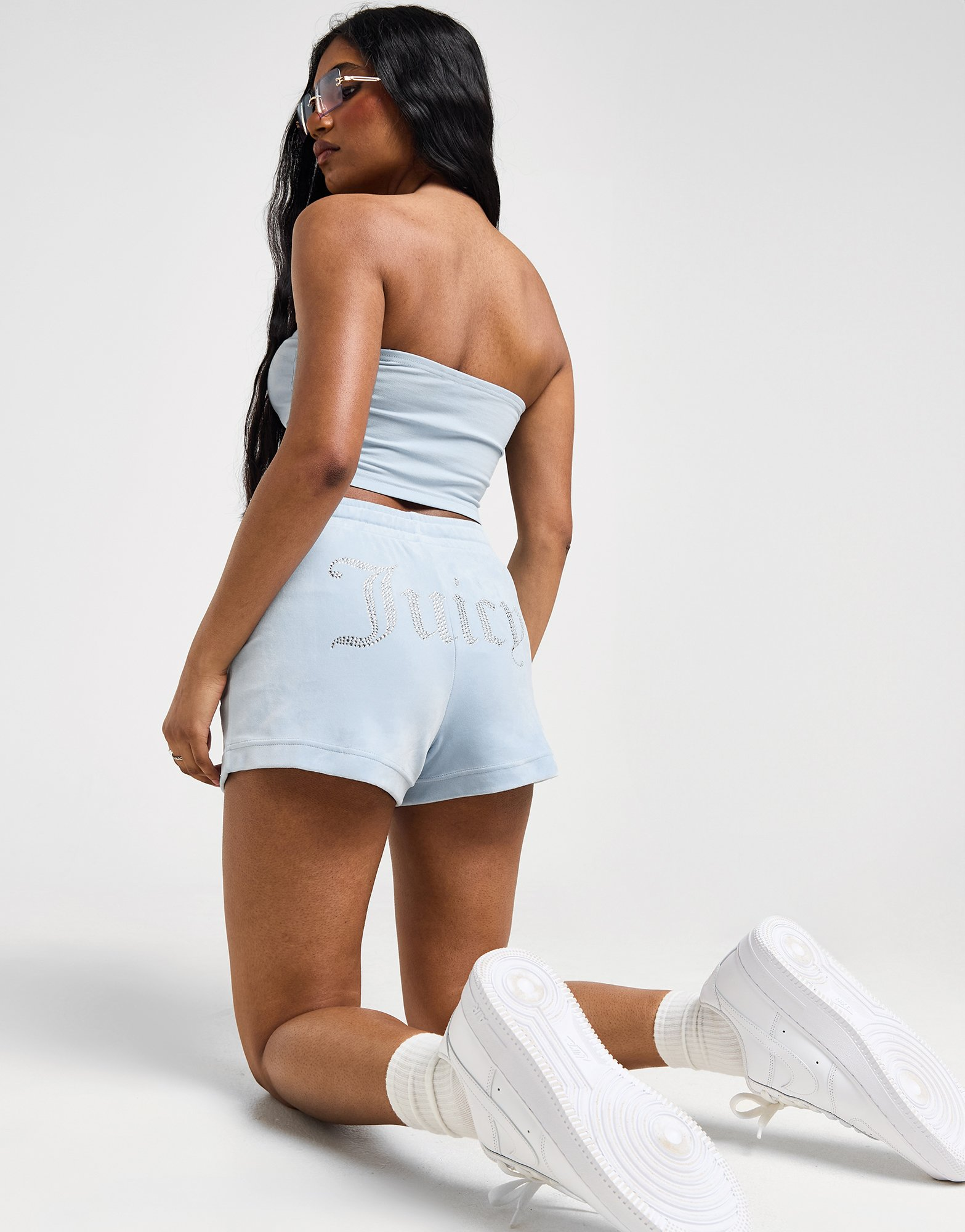 JUICY COUTURE Short en Velours Diamante Femme