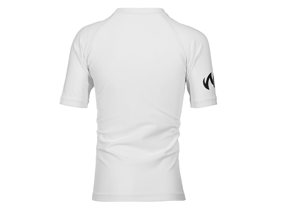 Watrflag Valencia korte mouw UPF 50+ White Kids Rashguard