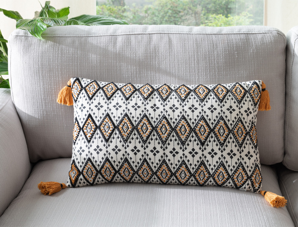 Coussin imprimé-Itinéraire d'Ailleurs