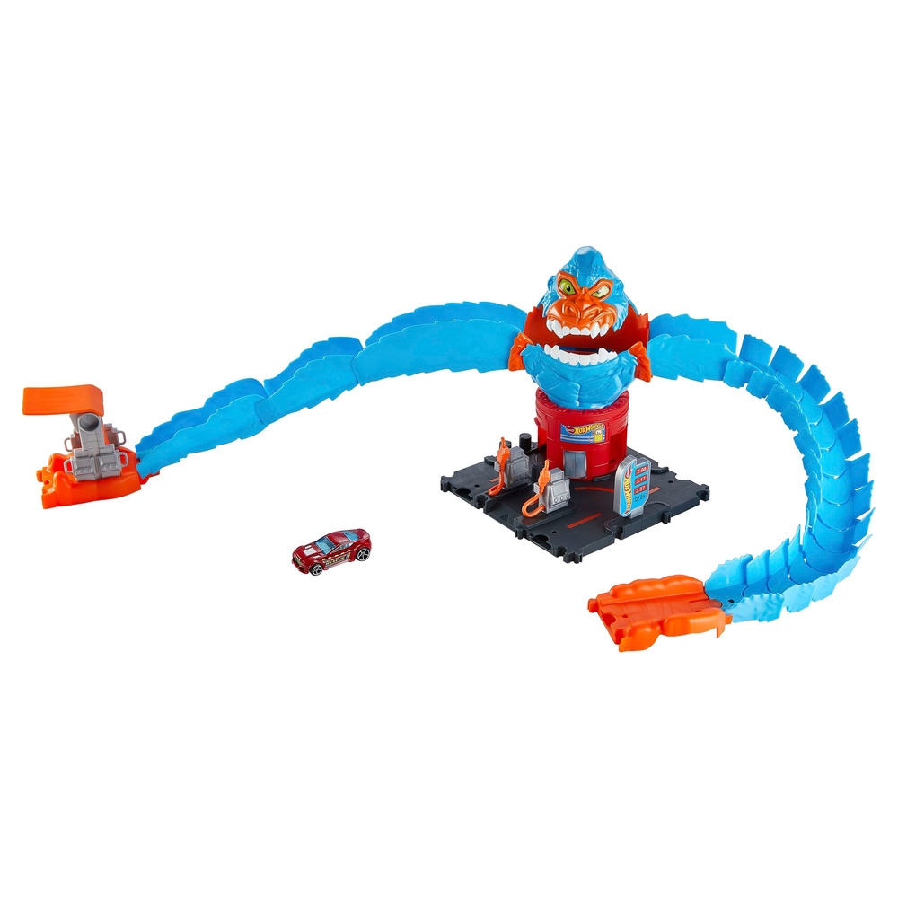 Hot Wheels City Wreck & Ride Gorilla Attack Spielset und Fahrzeug