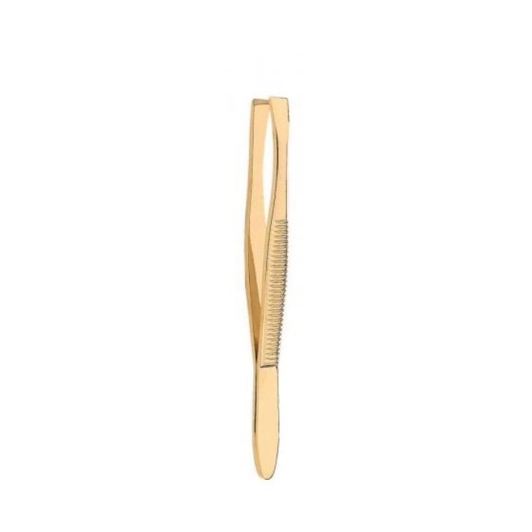 Donegal Cosmetic pincet recht goud 1 stuk