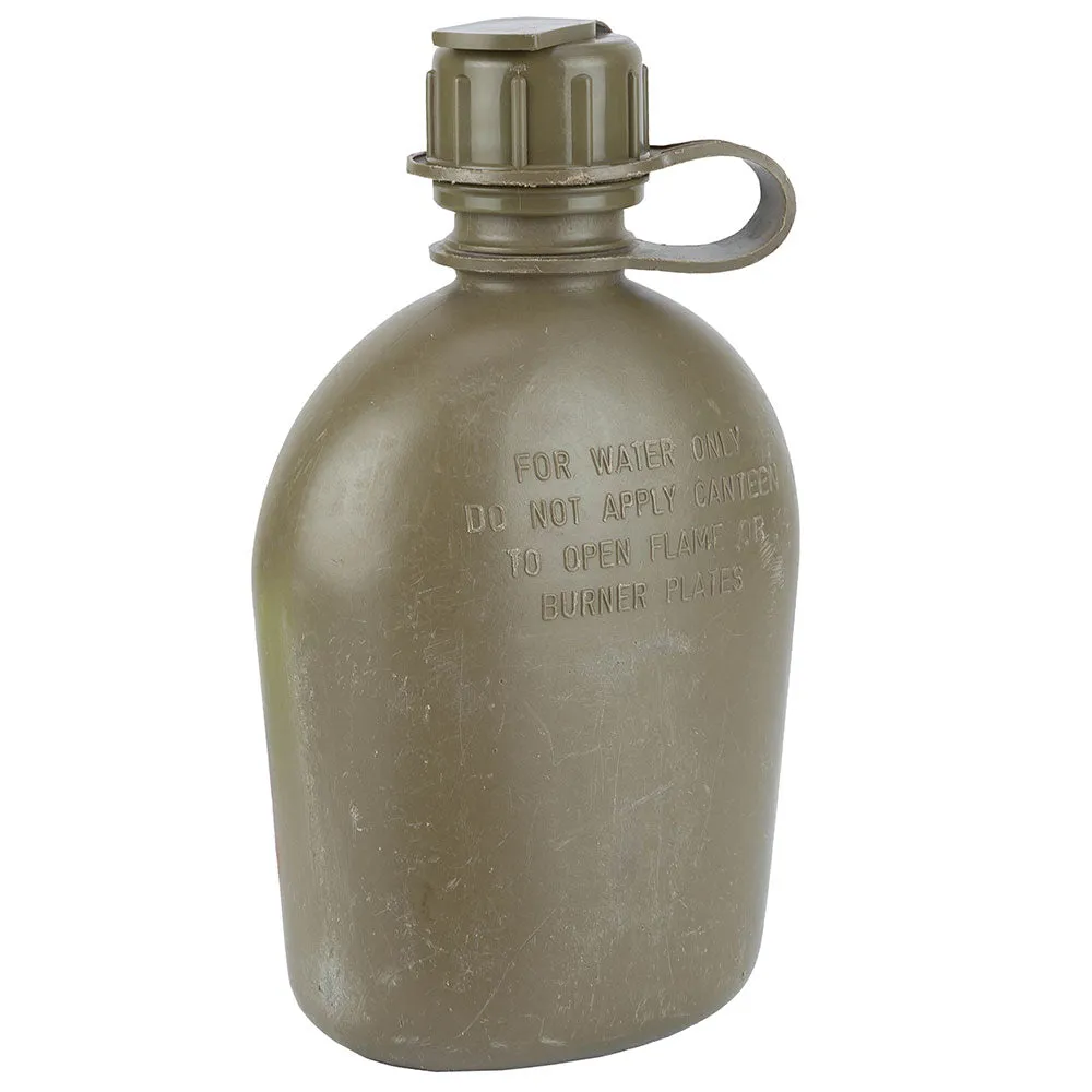 US Army -  US Feldflasche 1 qt. mit Bezug oliv gebraucht