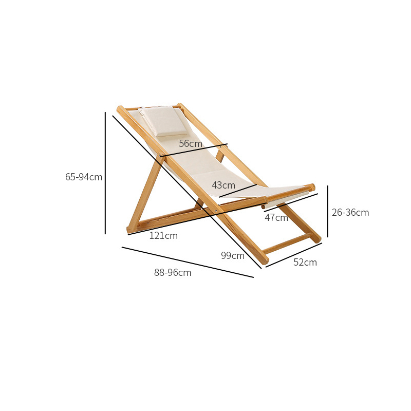 Balkon Klapp Liegestuhl Garten Relax Liege Strandstuhl (Outdoor/Indoor) - Dunkelgrün