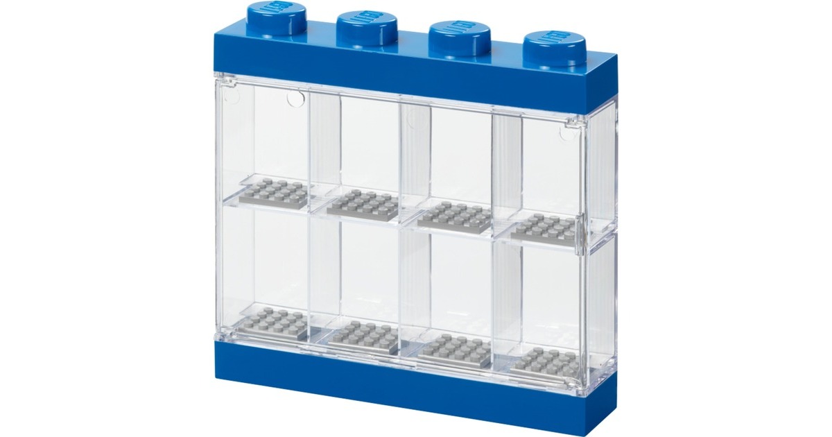Room CopenhagenLEGO Minifiguren Displaydoos 8 opbergdoos  (Blauw/transparant)