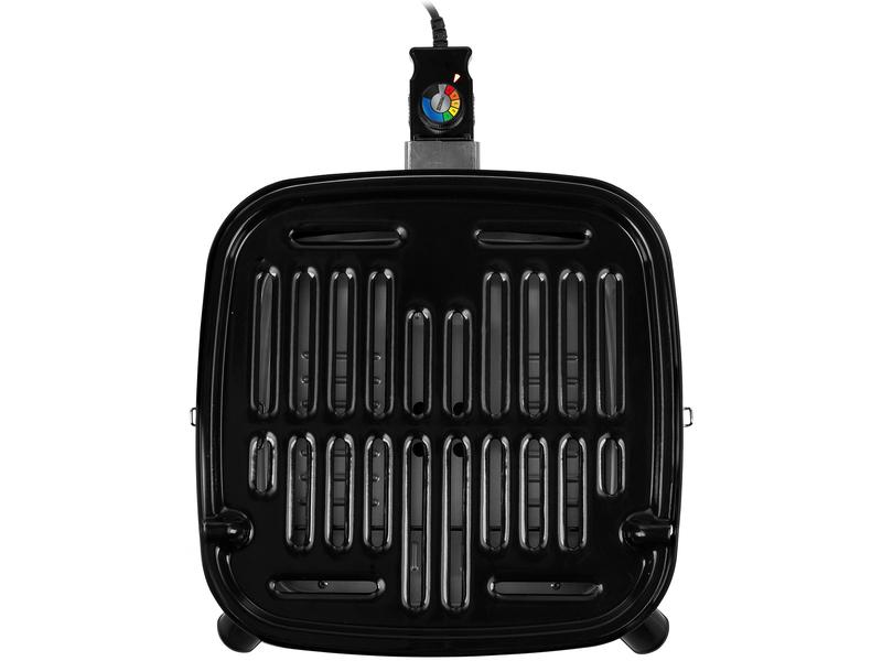 Tristar Tragbarer Hybridgrill, 2000 W 2-in-1-Elektro oder Holzkohlegrill – Inklusive Deckel