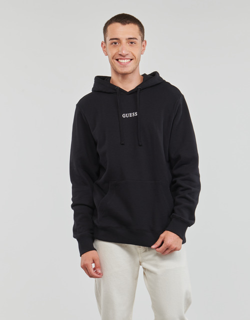 Guess - ROY GUESS HOODIE - Noir