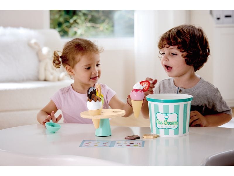 Hape Eiscreme-Set Eiscreme-Set bietet Kindern kreativen Spielspass