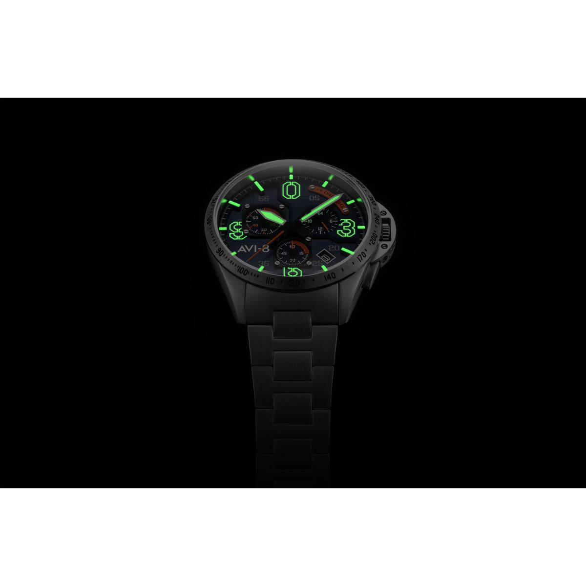 Montre AVI-8 homme chronographe acier