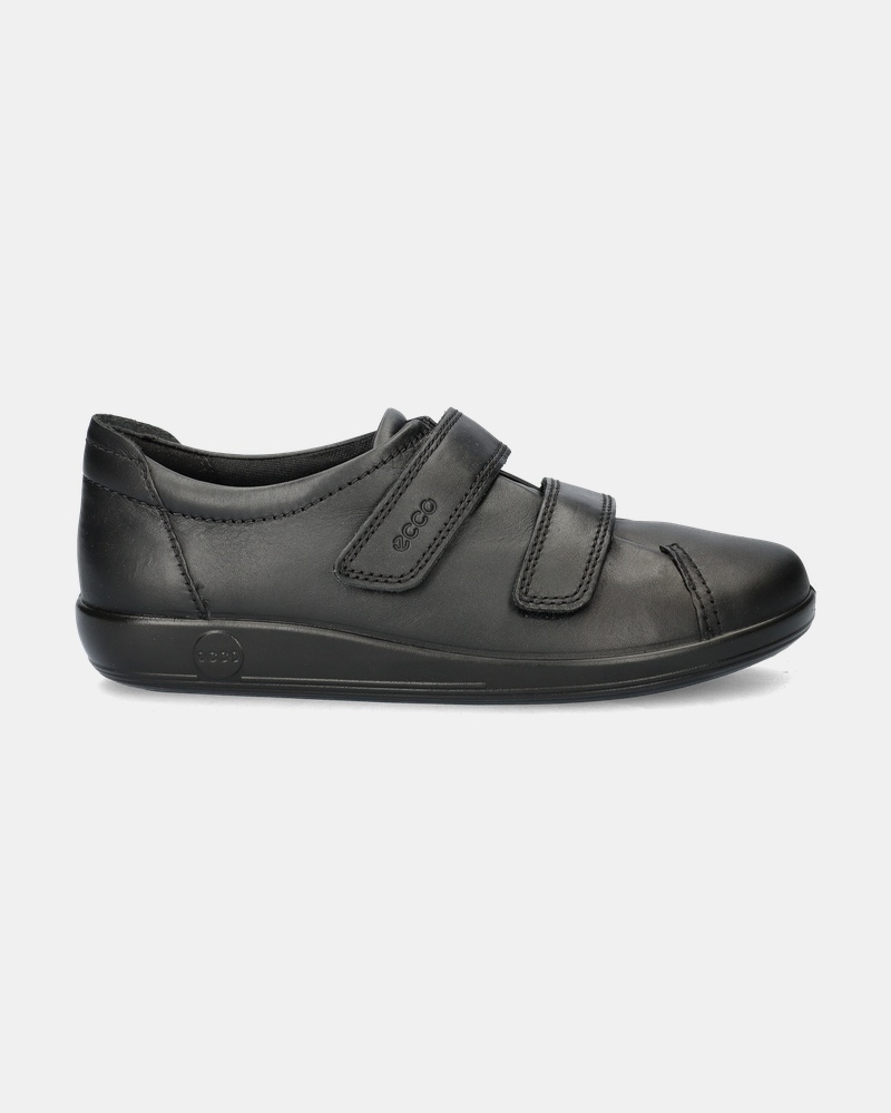 Ecco Soft 2.0 Klittenbandschoenen  - zwart