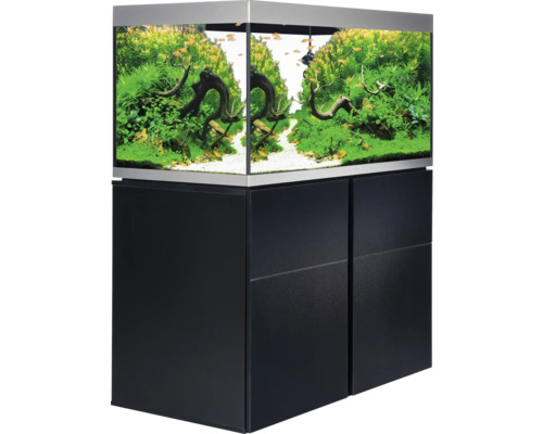 Fluval Siena 332 aquariumcombinatie met LED-verlichting, verwarming, buitenfilter en kast, 332 l, zwart, 110 x 55 x 128 cm