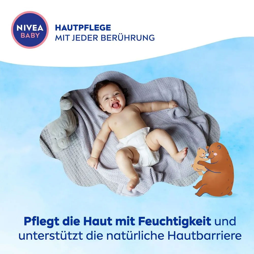 (200ml) Soft Creme Gesicht & Körper Baby Pflege Lotion mit Mandelöl / Vitamine (80529)