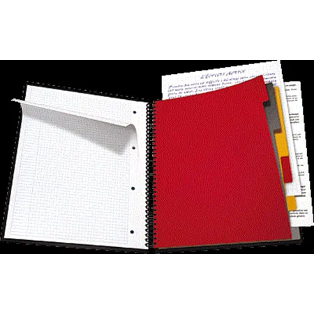 Oxford Collegeblock Organiserbook DIN A4+ kariert 80 g/qm Inh.90 Blatt, Optik Paper®