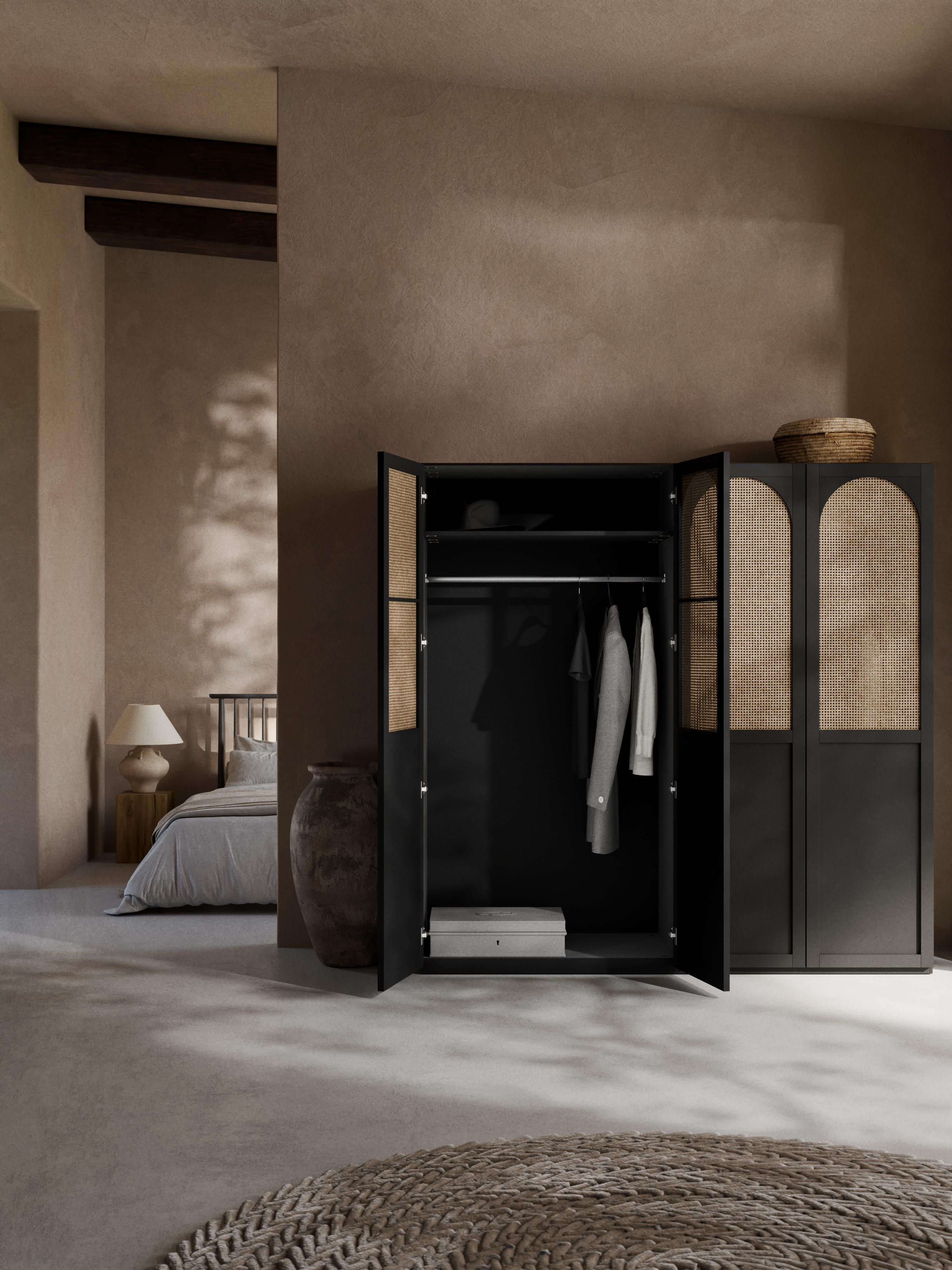 Modulaire draaideurkast Jeanne, 200 cm breed, diverse opties