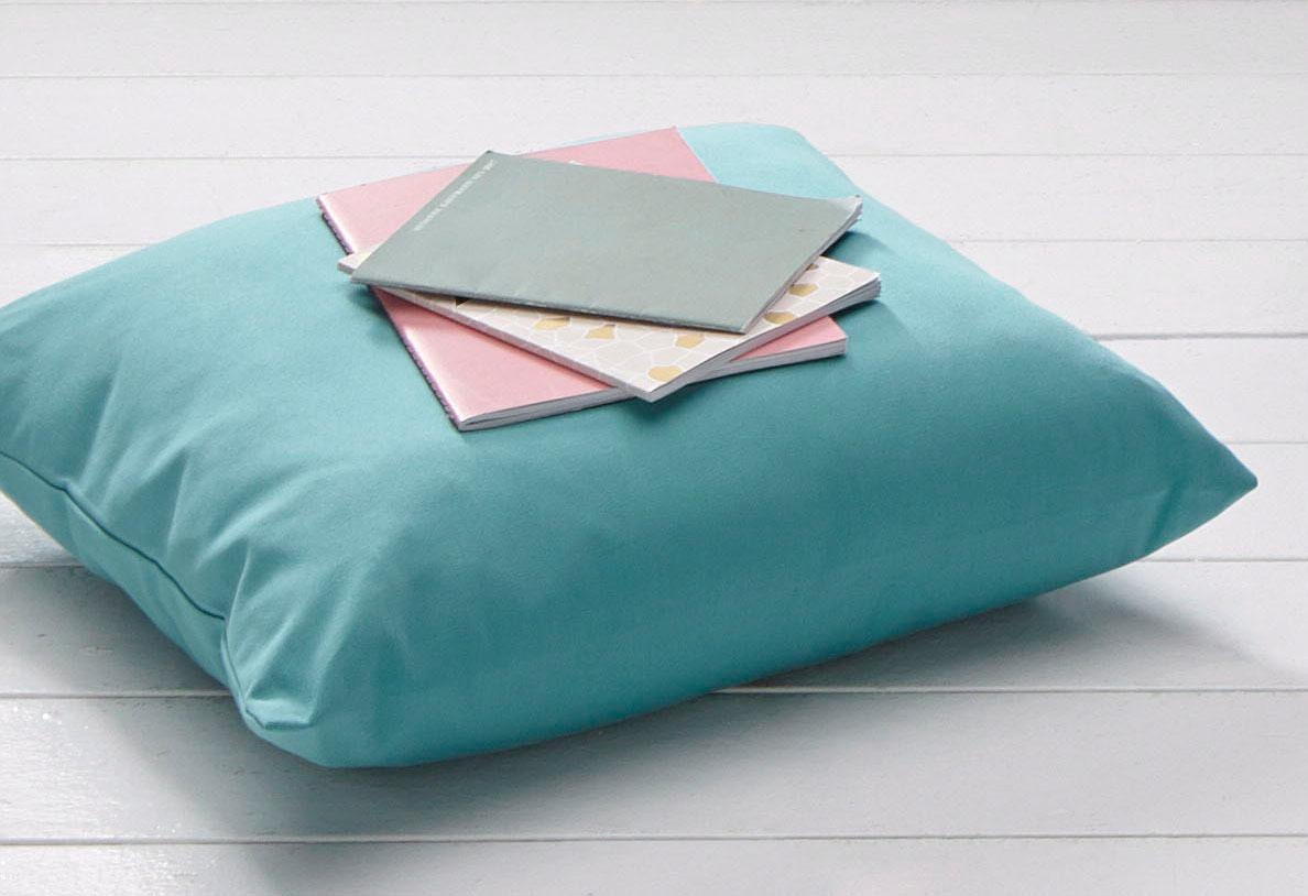H.O.C.K. Dekokissen »Classic Uni« Kissenhülle mit Füllung, 1 Stück, 60/40 cm