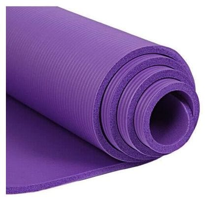 Tapis de Pilates Yoga Antidrapant avec Sangle Transport 183*61*1 cm Tapis de Fitness Gym - Violet