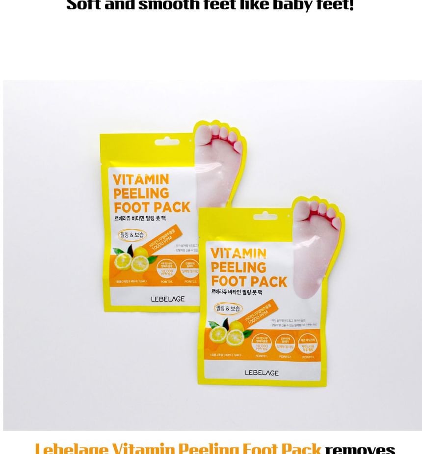 LEBELAGE - Vitamine Peeling Voetpakking