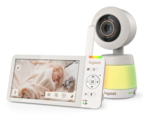 Gigaset BABY 700 Connected, 300 m, 60 min., 50 m, 300 m, Hvid, LCD
